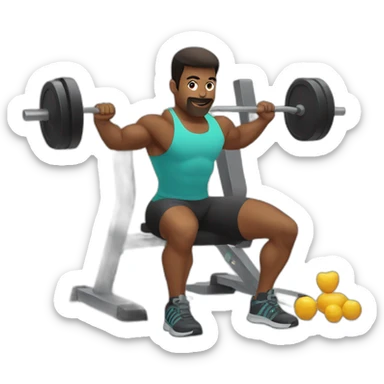 Gym workout sticker