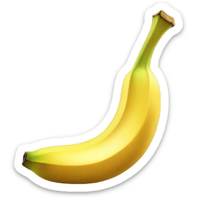 Create a golden banana emoji sticker