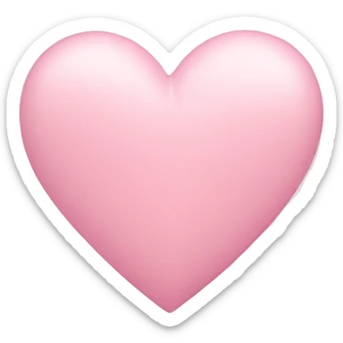 Pastel pink heart sticker
