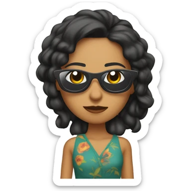 Camila mendez, the actress from rivadale, with sunglases sticker