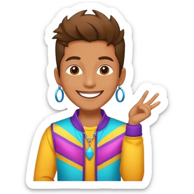 Happy Rock Pop Music Singer sticker