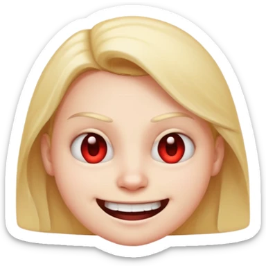 side eyeing evil smiling emoji with mischievous expression sticker