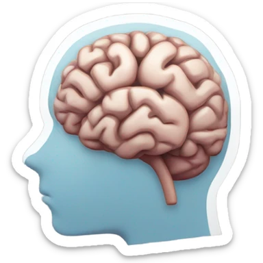 nervous brain sticker