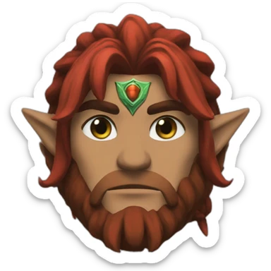 Zelda en version ganondorf sticker