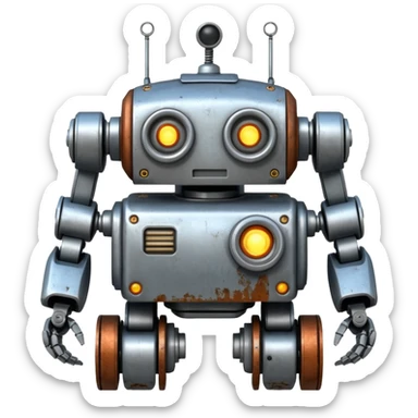 ROZZUM unit 7134 from The Wild Robot movie sticker