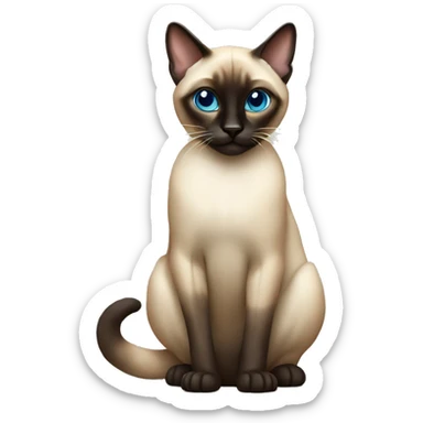 Siamese cat sticker