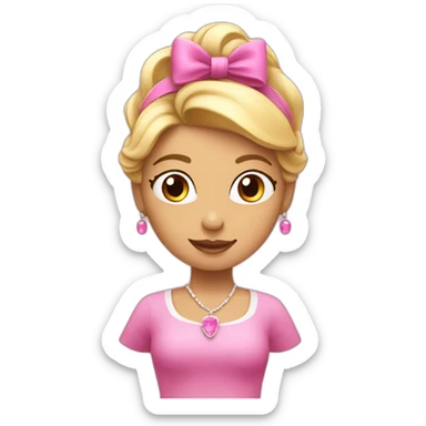 pink pilates princess sticker