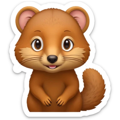 Cute mongoose sticker