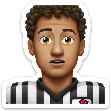 Patrick Mahomes crying to a referee  sticker