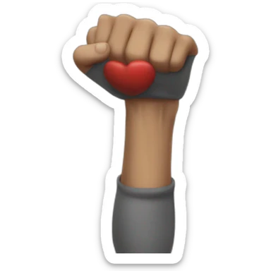 Wrist with pain sign at the site post boxing workout  sticker