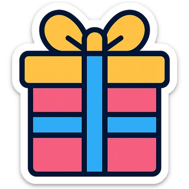 gift box sticker