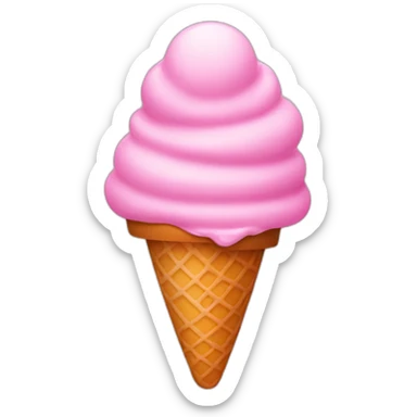 Ice cream pink sticker