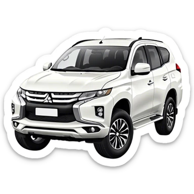 Mitsubishi Pajero sport - Mitsubishi (Model Year: 2021) (Iconic colour: White) sticker