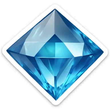 a blue diamond followed by the word Facet sticker