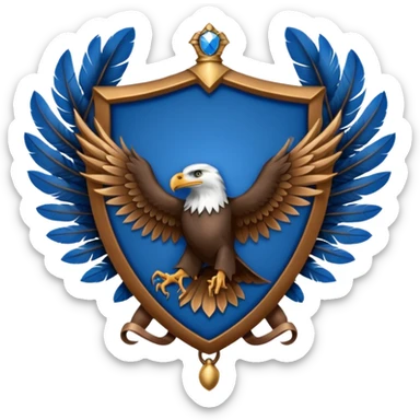 Hogwarts Ravenclaw crest Eagle sticker