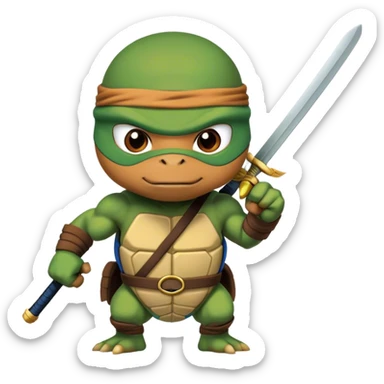 ninja turtle mbappe sticker
