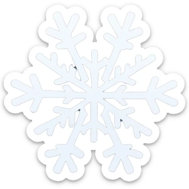 snow flakes sticker