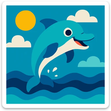Dolphin sticker