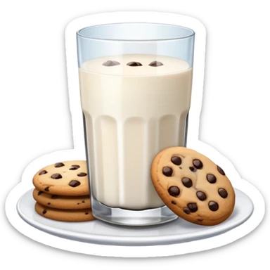 Cookies and milk  sticker