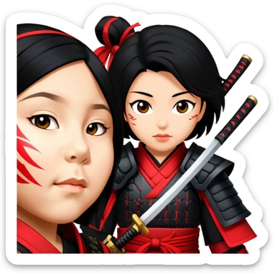 Daring Samurai sticker