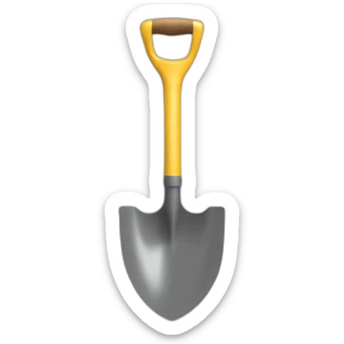 Shovel and "gp" word sticker