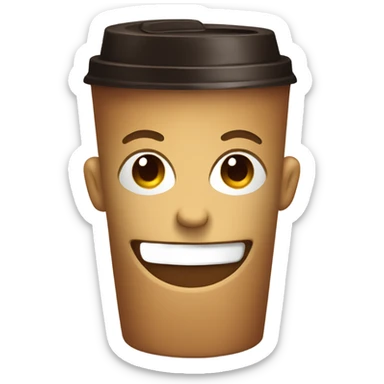 Coffee smiling  sticker