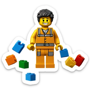 lego brick sticker
