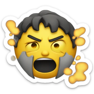 Very angry - yellow emoji sticker