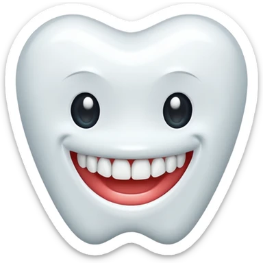 teeth without face sticker