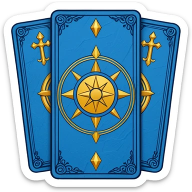 tarot cards back side sticker