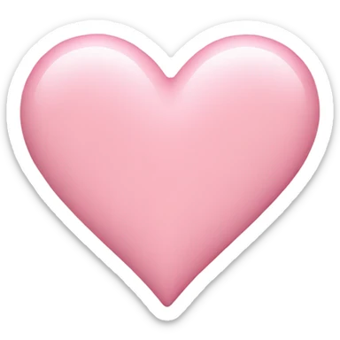 pastel pink heart sticker