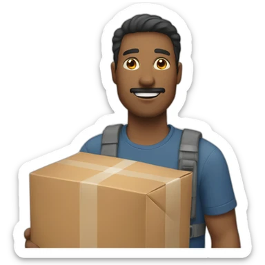 man-with-a-parcel sticker
