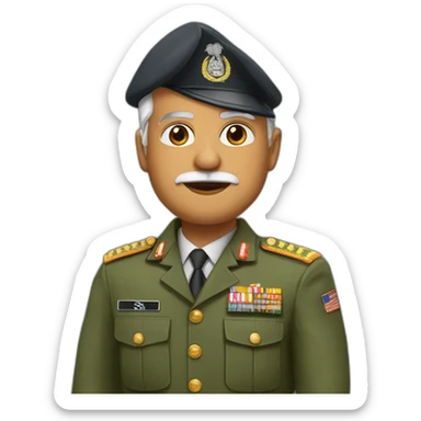 Modi as military guy sticker