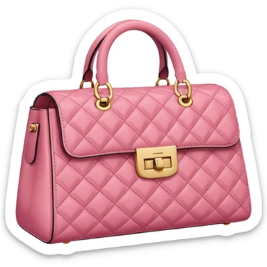 Designer bag pink sticker