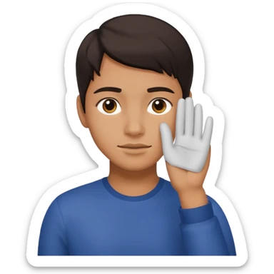 estas seguro preguntado  con mano en la cara de seguridad sticker