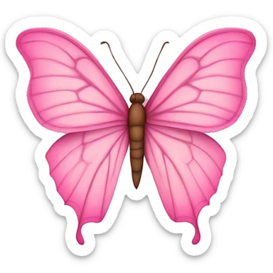 Mariposa rosa sticker
