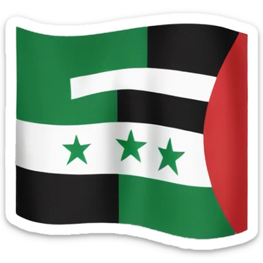 syrian flag sticker