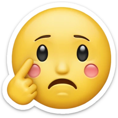 Crying emoji sticking out middle finger  sticker