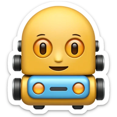 A bot emoji that will be of this color #1e62e2 sticker