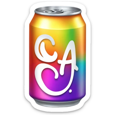 can of soda sticker