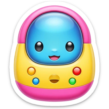 Tamagotchi ios app skeuomorphic sticker