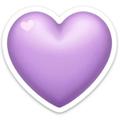 Lilac heart sticker