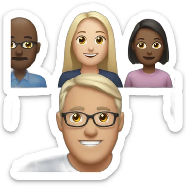 zoom meeting in a computer sticker