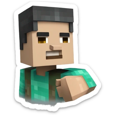 minecraft stevethumbs up  sticker