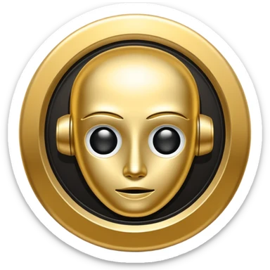 AI logo asking sticker