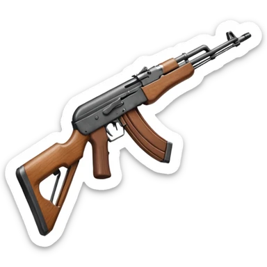 AK-47 Wooden handrail and wooden buttstock sticker