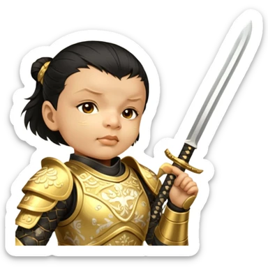 Golden Samurai sticker