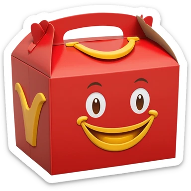 happy meal box sticker
