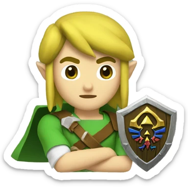 the legend of zelda link sticker