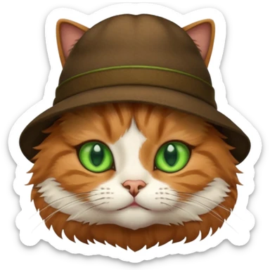 кот в шляпе sticker